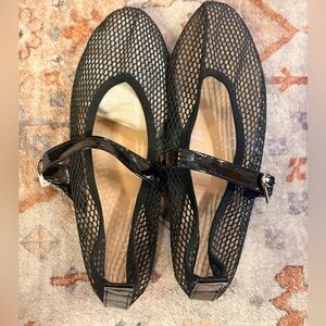Black Mesh Women's Shoes